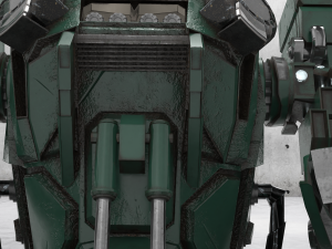 military mech Modelo 3D