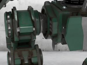 military mech Modelo 3D