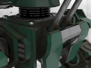 military mech Modelo 3D