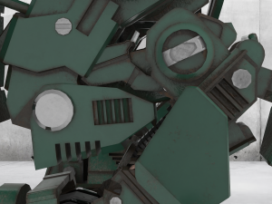 military mech Modelo 3D