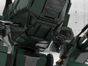 military mech Modelo 3D