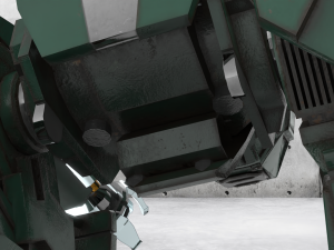 military mech Modelo 3D