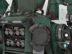 military mech Modelo 3D