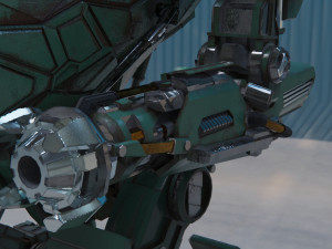 military mech Modelo 3D