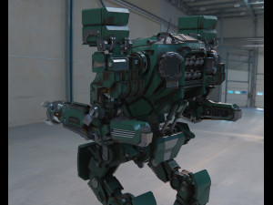 military mech Modelo 3D