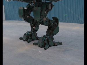 military mech Modelo 3D