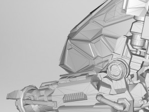 military mech Modelo 3D