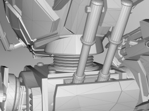 military mech Modelo 3D