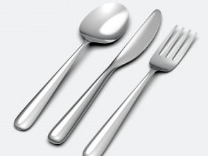 cutlery set 3 pieces 3D Model