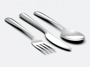 cutlery set 3 pieces 3D Model