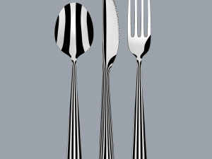 cutlery set 3 pieces 3D 模型