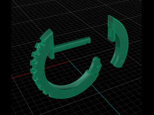 hoop earring for 3d print 3d print model 3D 打印模型