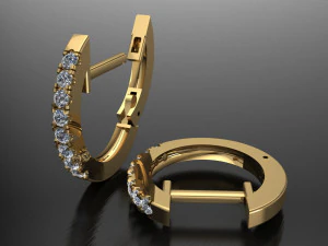 hoop earring for 3d print 3d print model 3D Print Model