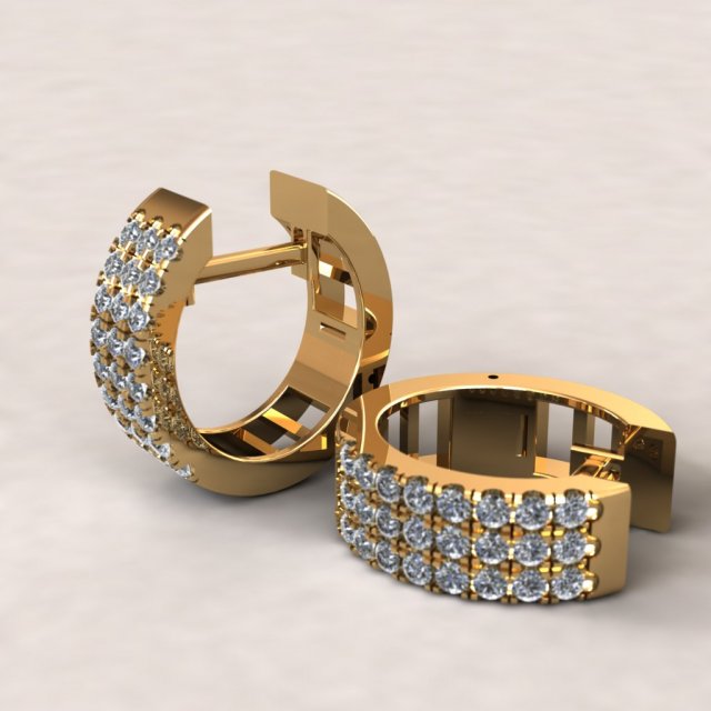hoop earring for 3d print 3d print model 3D Print Model .c4d .max .obj .3ds .fbx .stl .blend 