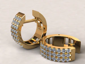 hoop earring for 3d print 3d print model 3D Print Model