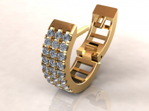 hoop earring for 3d print 3d print model 3D Print Model