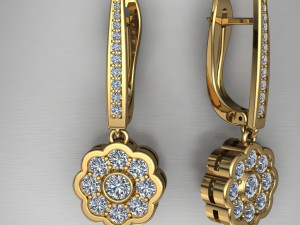 earrings danggle 3Dモデル