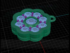 earrings danggle 3D Model