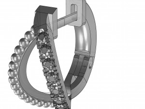 earrings hoop 3D Print Model