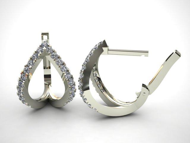 hoop earring 3d print model 3Dプリントモデル .c4d .max .obj .3ds .fbx .stl .blend 