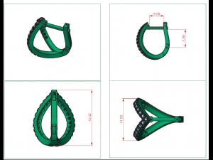 hoop earring 3d print model 3Dプリントモデル