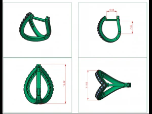 hoop earring 3d print model 3D Print Model
