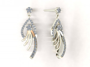 hoop earrings for 3d print 3d print model 3D 打印模型