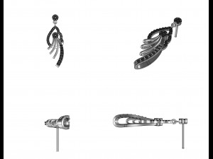 hoop earrings for 3d print 3d print model 3D 打印模型