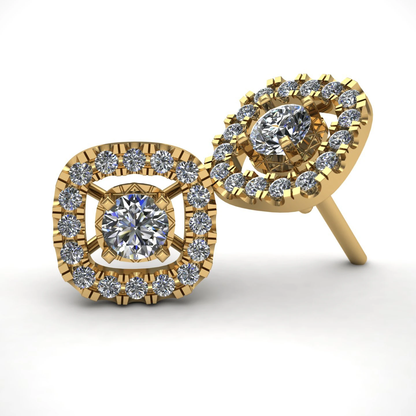5 earrings stud ready for 3d print 3D Print Model .c4d .max .obj .3ds .fbx .stl .blend 
