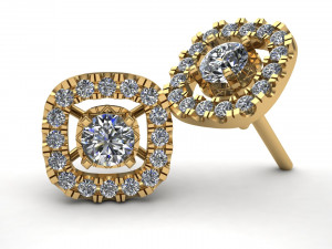 5 earrings stud ready for 3d print 3D Print Model