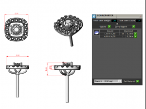 5 earrings stud ready for 3d print 3D Print Model