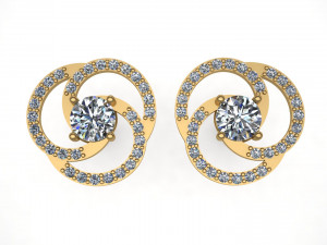 5 earrings stud ready for 3d print 3D Print Model