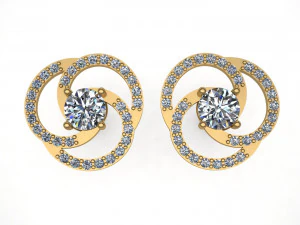 5 earrings stud ready for 3d print 3D Print Model