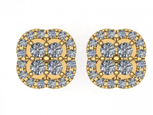5 earrings stud ready for 3d print 3D Print Model