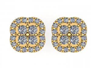 5 earrings stud ready for 3d print 3D Print Model