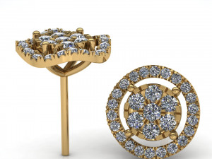 5 earrings stud ready for 3d print 3D Print Model