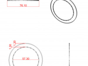 banggle or bracelets ready for 3d print 3d print model 3Dプリントモデル