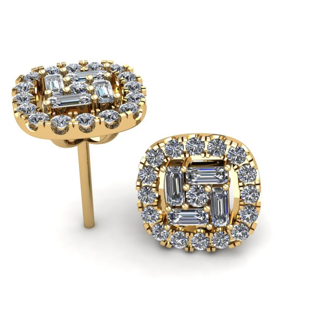 10 stud earrings ready for 3d print Model Cetak 3D .c4d .max .obj .3ds .fbx .stl .blend 