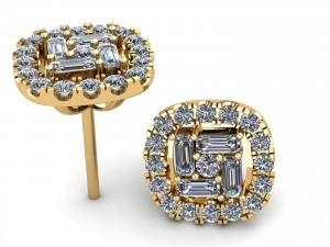 10 stud earrings ready for 3d print 3D Print Model