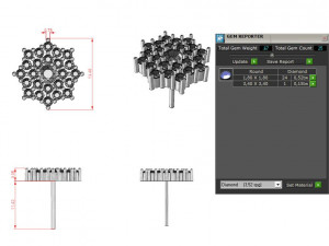 10 stud earrings ready for 3d print Model Cetak 3D