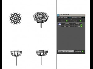 10 stud earrings ready for 3d print Model Cetak 3D
