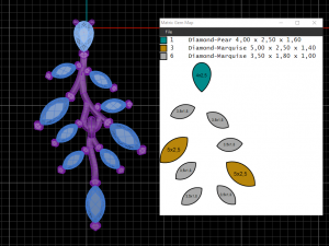stud hoop earrings vines 3d print model Modello di stampa 3D