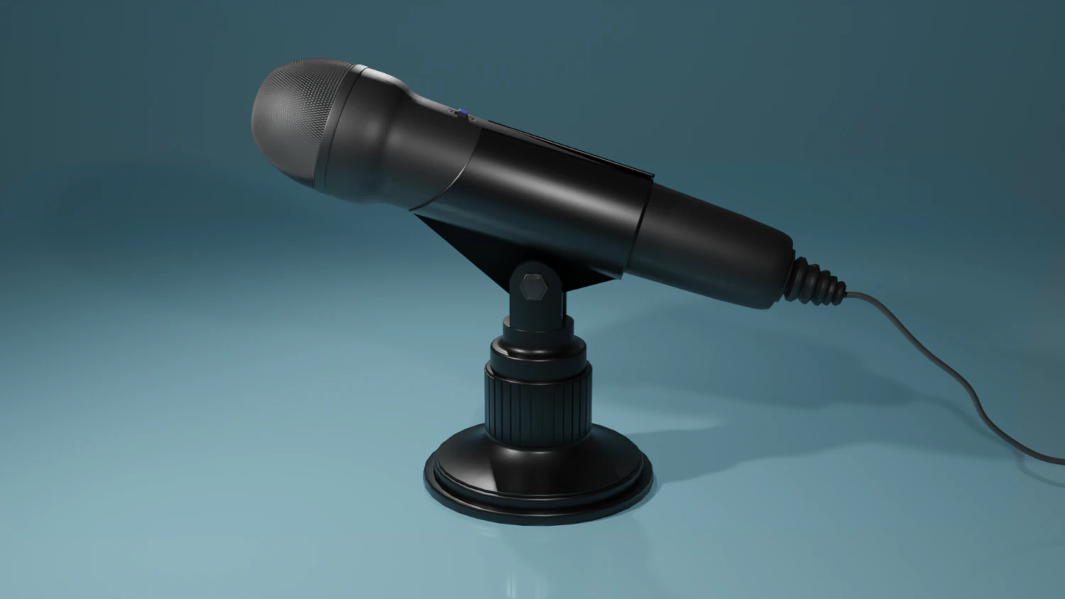 microphone for desk 3D Model .c4d .max .obj .3ds .fbx .stl .blend 