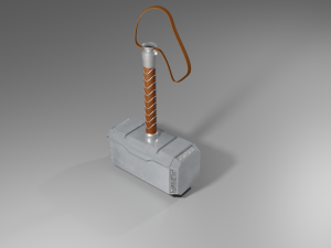 thors mighty mjolnir Modèle 3D