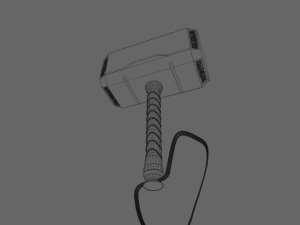 thors mighty mjolnir 3D मॉडल