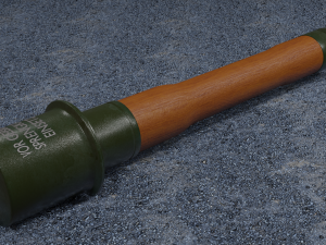 m24 german stick grenade Model 3D
