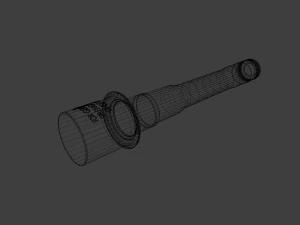 m24 german stick grenade 3D Model
