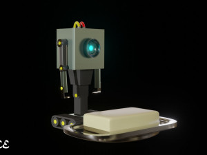 butter bot from rick and morty tv show Model 3D