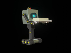 butter bot from rick and morty tv show Model 3D
