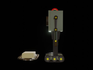 butter bot from rick and morty tv show Model 3D